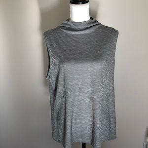 Sleeveless High Neck Shirt